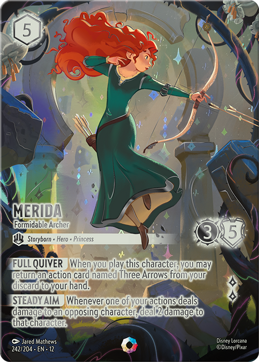 Merida – Formidable Archer Iconic 242/204, Wilds Unknown; possible pull, not guaranteed